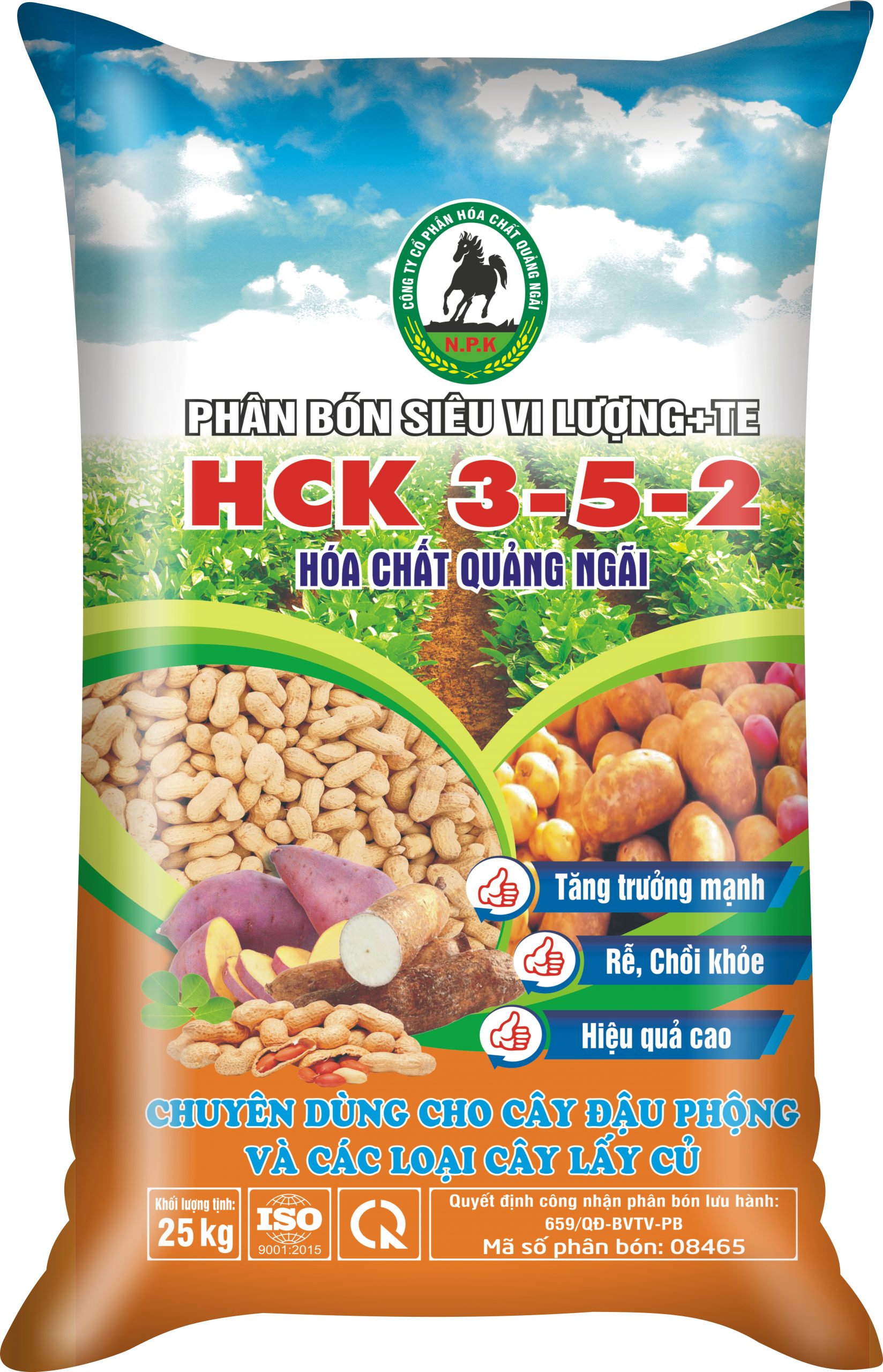 Phân bón Con Ngựa HCK 3-5-2+HCQN
