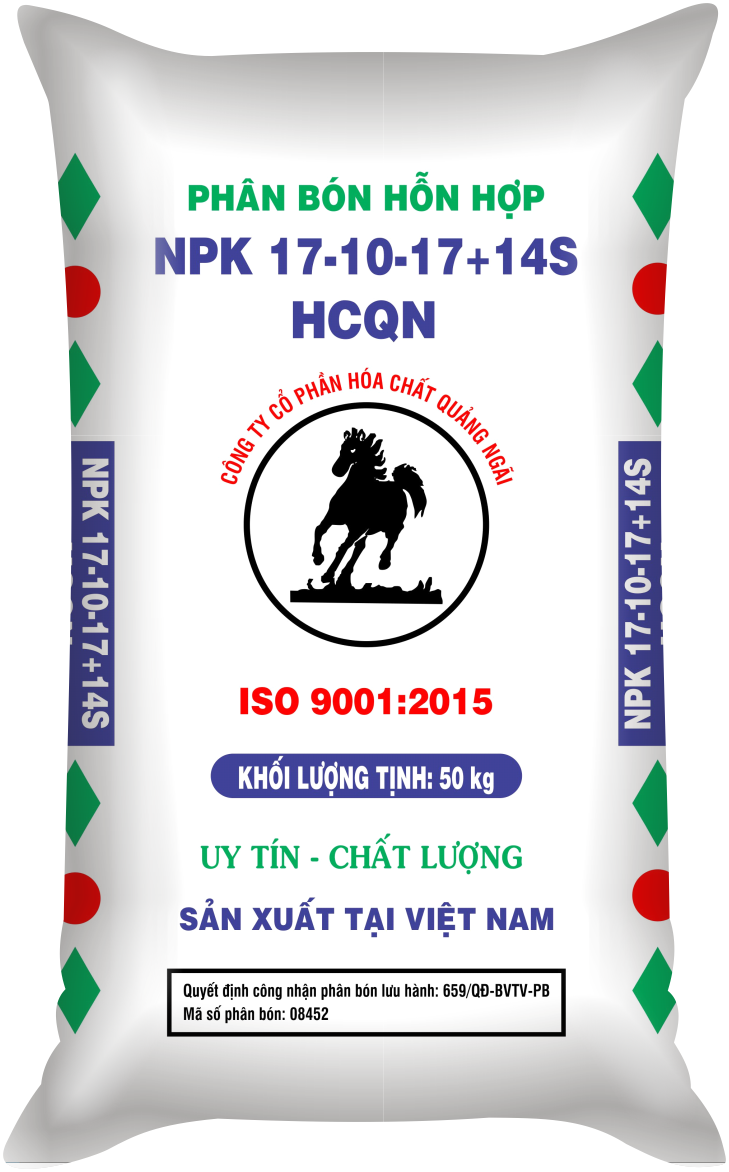 Phân bón Con Ngựa NPK 17-10-17+14S+HCQN