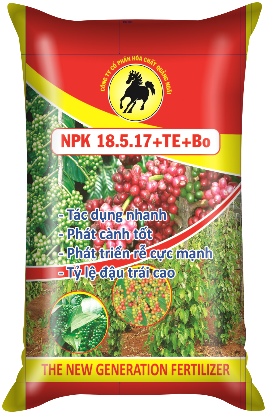 Phân bón Con Ngựa NPK 18-5-17+HCQN