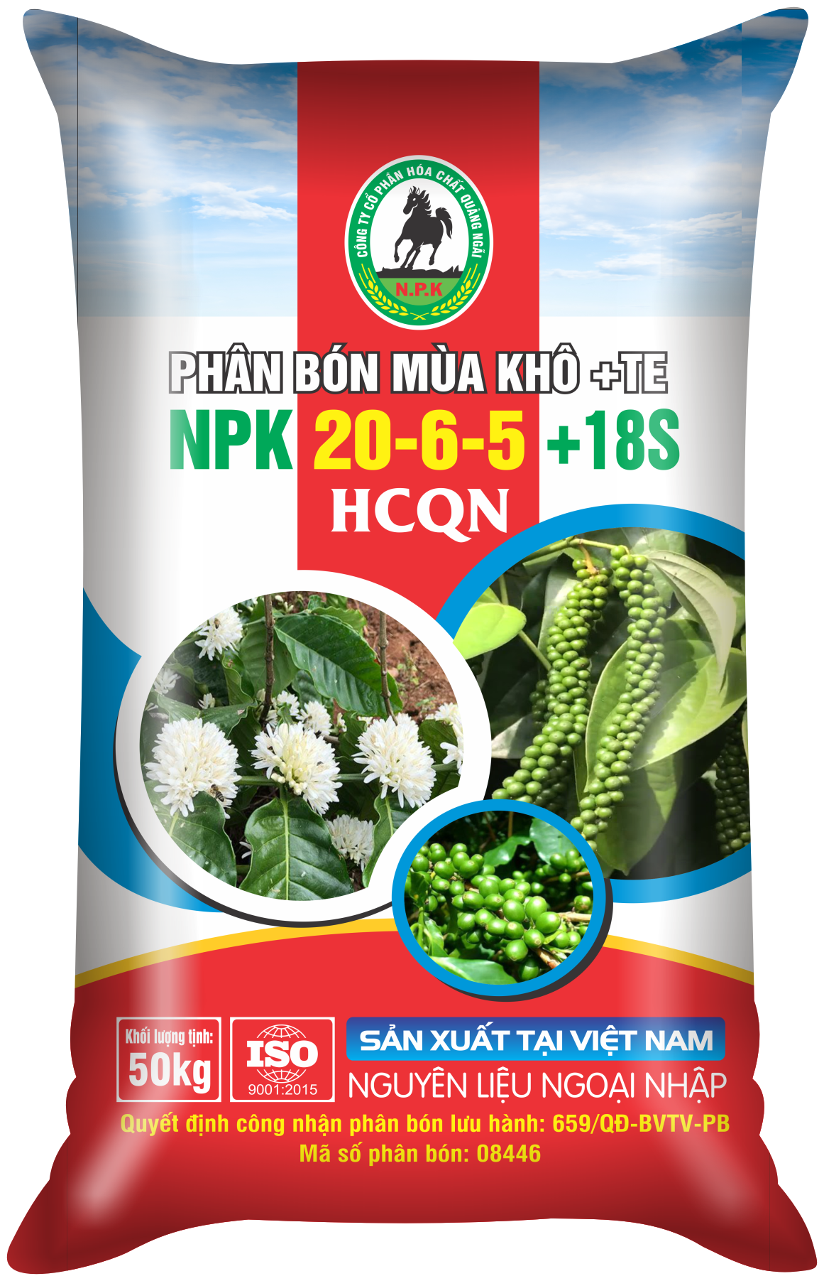 Phân bón Con Ngựa NPK 20-6-5+18S+HCQN